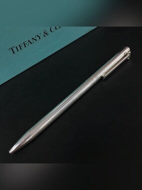 Authentic Tiffany & Co. 925 Sterling Silver Vintage “T” Clip Ballpoint Pen